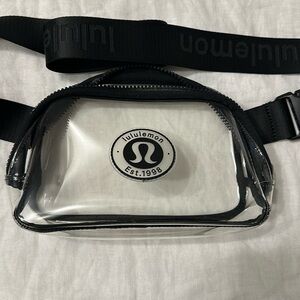 Great condition lululemon clear belt bag!